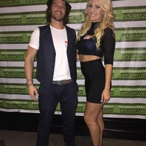 Evan_Charles_with_Model_Cindy_Gold_red_Carpet_Entertainment_tuesdays