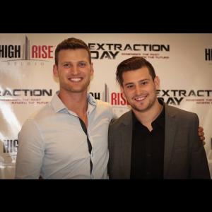 Jeremy Ninaber and Ethan Mitchell at Exctractiondsy private screening