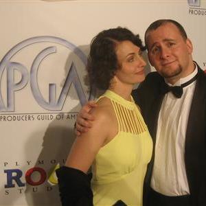 Producer Daniel Abrams and Actress Jules Bruff attend the 2009 Producers Guild Awards