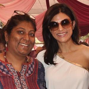 With Sushmita Sen