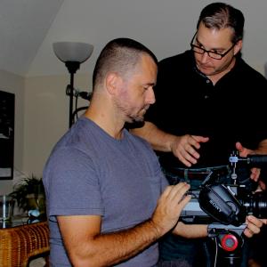 Director Adrian Roman with DoP Michael Kadlubkiewicz