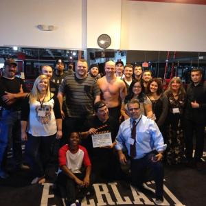 Executive Producer Director George Nemeh on set of Tales From Old Town Nov 2014 some of the cast n crew !