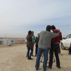 Producer/Director George Nemeh at Syrian Za'atari Refugee Camp in Amman-Jordan