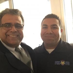 Director George Nemeh with one of the finest elite officer at the Phoenix police commissioner headquarters! Always helping the community and beyond..Its okay to post by him... !
