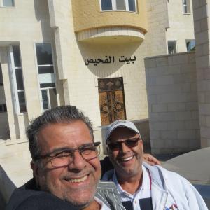 Producer George Nemeh with our key film producer Mr.and Captain Nemo in the a town called Fuhies,Jordan in the Kingdom !