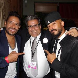 Super Stars Mohamed Hamaki n (Rapper) Hossam Hossiany with Director George Nemeh in the middle !