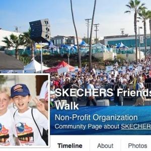 Theresa Laib with BFF Eden at 2014 Skechers Facebook Cover Page for program to raise funds for Special Needs Kids