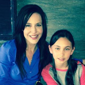 On Havenhurst set Julie Benz as Jackie with Theresa Laib as Jackies daughter directed by Andrew C Erin