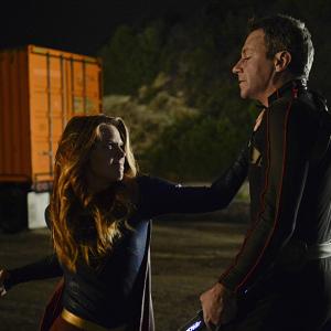 Still of Chris Vance and Melissa Benoist in Supergirl 2015