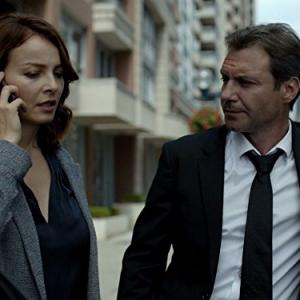 Still of Violante Placido and Chris Vance in Transporter: The Series (2012)