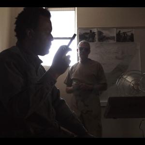 Being interrogated by American Soldier. In the Movie The Genocide.