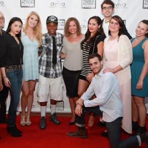 Lanelle Scott, Chip Proser, Karen Ann Cabrera, Rachel Zink, Cassandra Hein, Denyc Denise, Ryan Young and Kristian Lugo at The Prom Date event in Sony Pictures Studio