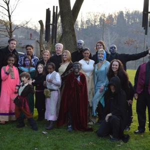 Cast and crew from the last shoot day for the fan film, 