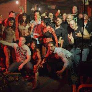 Cast  crew from the music video for the band SPiN and their Zombie Girl 2015