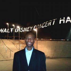 Gregory outside of Disney Concert Hall, 2012