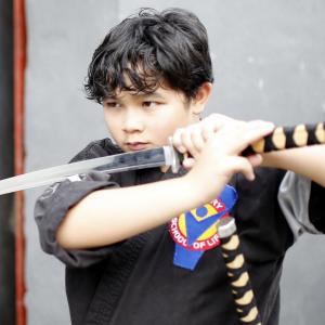 Double Sword Sneak Attack...HiYAAAHH!!!Ninja Master, One day Superhero. Pic taken @ XMA HQ