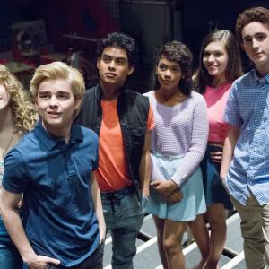 Still of Tiera Skovbye Dylan Everett Sam Kindseth Julian Works Taylor Russell and Alyssa Lynch in The Unauthorized Saved by the Bell Story 2014