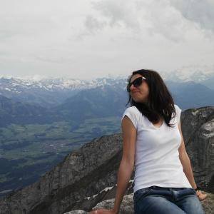 Oksana Belousova, Mount Pilatus, Switzerland