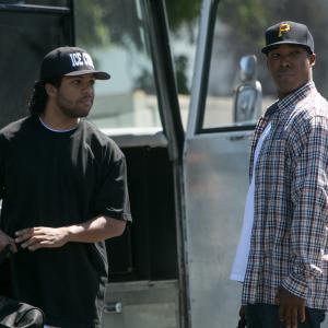 Still of Corey Hawkins and O'Shea Jackson Jr. in Straight Outta Compton (2015)