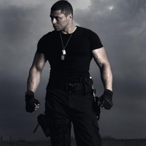 Conceptual acting photo shoot In the style of Expendables Police SWAT