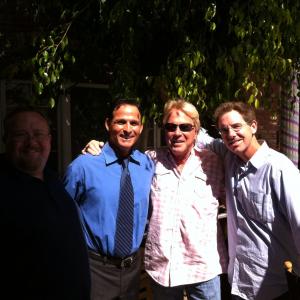 On set of Easter dog with Barry, Jeff and Patrick