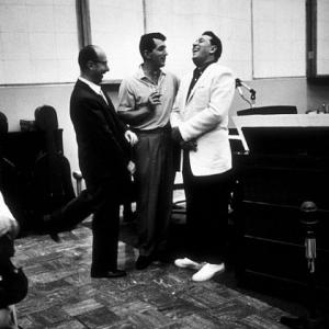 Sammy Cahn with Dean Martin and Louis Prima in Hollywood, CA, 1959.