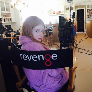 On the set of Revenge
