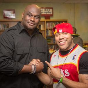 Thomas Mikal Ford and PT at event for 2015 Real Men Read.