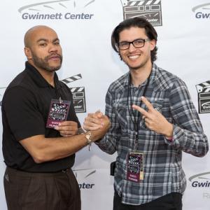 P.T. and Daniel Espeut at 2015 Gwinnett Center International Film Festival