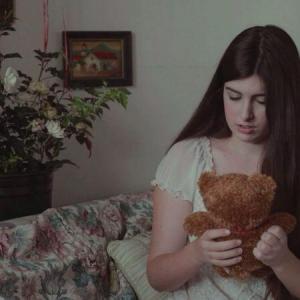 Still from the short horror film Isabels Teddy Bear