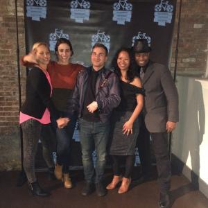 Cast and crew at Buoyancy screening at 5th Annual Williamsburg Independent Film Festival