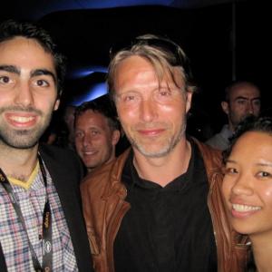 With Sepanta Mohseni and Mads Mikkelsen at Cannes Film Festival 2011