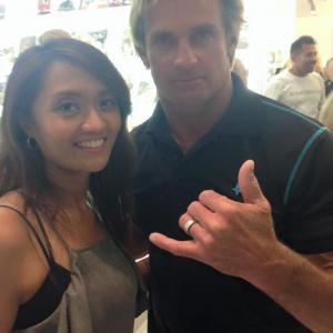 with surfer Laird Hamilton