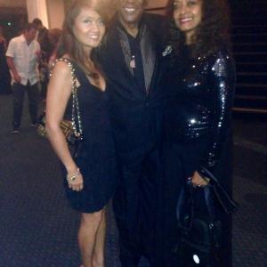 with Louis Gossett Jr and his wife Shirley at the Intl Fashion Film Awards 2015