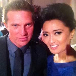 with actor Steve Burton of YR at the Daytime Emmy Awards 2014