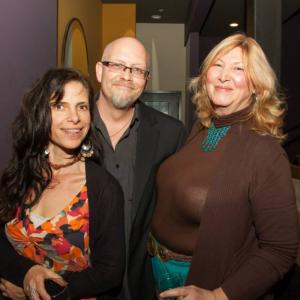 J.R. Rodriguez, Kim Henry and Francine DiCoursey at the viewing of Anhedonia