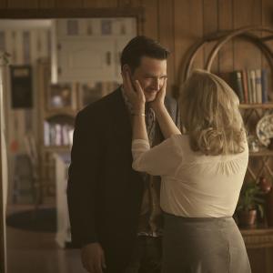 Still of J. Smith-Cameron and Aden Young in Rectify (2013)