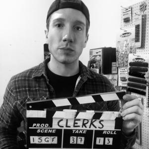 Tom Sullivan behind the scenes of Shooting Clerks2015
