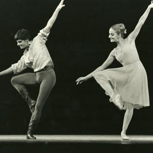 Me and Sara Leland in New York City Ballets Jerome Robbins masterpiece DANCES AT A GATHERING original cast