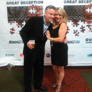 David Hooper and wife Betsy at the premiere of AGDmoviecom in Detroit