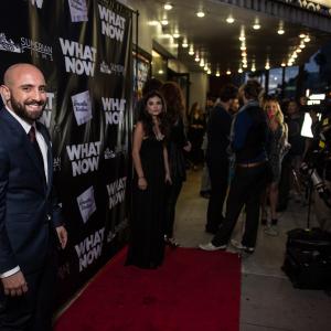 Joseph Cassiere walking the red carpet for the premiere of What Now