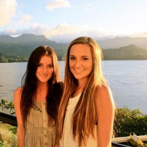 My oldest daughters Brianna Marie  left and Alexright in Kaui 2012