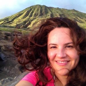 Selfie at the Lanai Lookout Oahu Hawaii