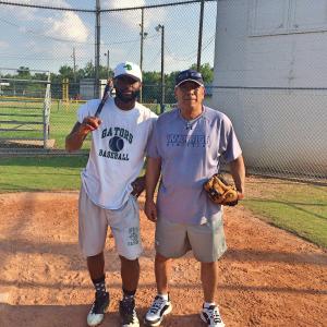 Tray and high school baseball coach