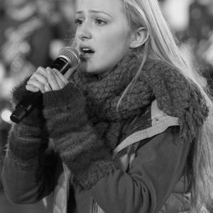 Singing the National Anthem for NIU football game