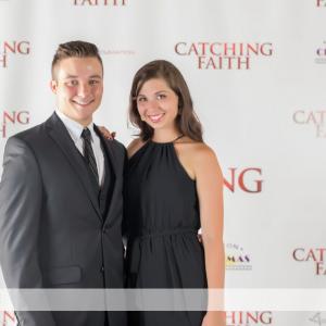 Catching Faith premiere with actors Bethany Peterson and Mason Sheehy