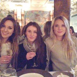 All three of my beautiful daughters Alex Brianna and Darian at Caviar Russe in NYC early 2014