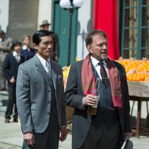 Still of Mike Altmann and Alexandre Nguyen in Exodus to Shanghai (2015)