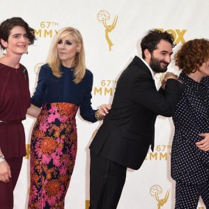 Gaby Hoffmann Jay Duplass Judith Light and Jill Soloway at event of The 67th Primetime Emmy Awards 2015