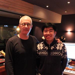 with James Newton Howard in his studio